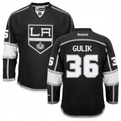 Los Angeles Kings David Van Der Gulik Official Black Reebok Premier Adult Home NHL Hockey Jersey