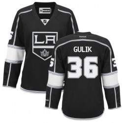 Los Angeles Kings David Van Der Gulik Official Black Reebok Premier Women's Home NHL Hockey Jersey