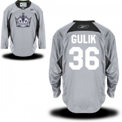 Los Angeles Kings David Van Der Gulik Official Reebok Authentic Adult Gray Practice Team NHL Hockey Jersey