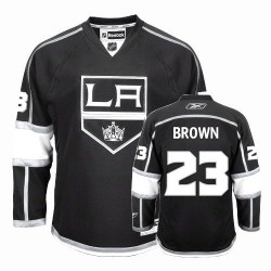 Los Angeles Kings Dustin Brown Official Black Reebok Authentic Adult Home NHL Hockey Jersey