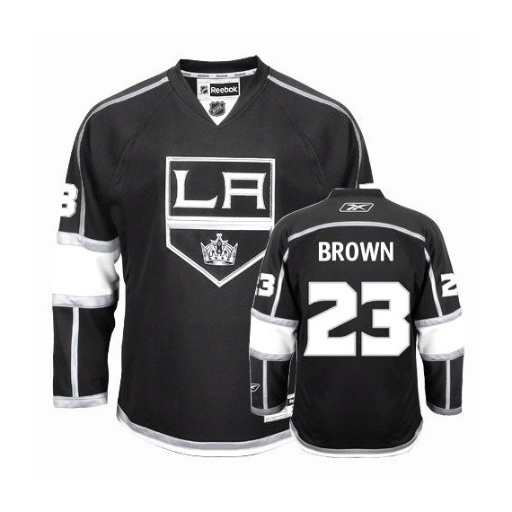 Los Angeles Kings Dustin Brown Official Black Reebok Authentic Adult Home  NHL Hockey Jersey S,M,L,XL,XXL,XXXL,XXXXL