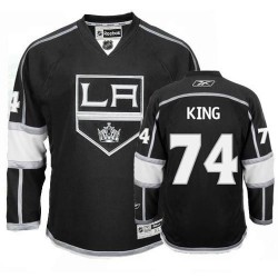 Los Angeles Kings Dwight King Official Black Reebok Authentic Adult Home NHL Hockey Jersey