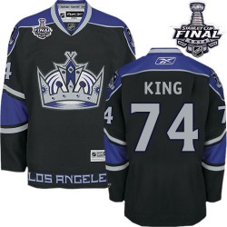 Los Angeles Kings Dwight King Official Black Reebok Authentic Adult Third 2014 Stanley Cup NHL Hockey Jersey