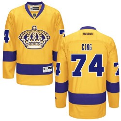Los Angeles Kings Dwight King Official Gold Reebok Premier Adult Third NHL Hockey Jersey