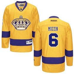 Los Angeles Kings Jake Muzzin Official Gold Reebok Premier Adult Third NHL Hockey Jersey