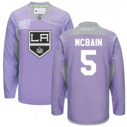 Los Angeles Kings Jamie Mcbain Official Purple Reebok Authentic Adult 2016 Hockey Fights Cancer Practice Jersey