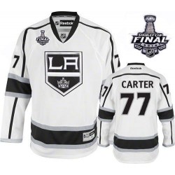 Los Angeles Kings Jeff Carter Official White Reebok Authentic Adult Away 2014 Stanley Cup NHL Hockey Jersey
