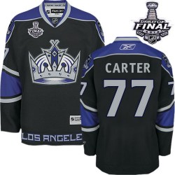 Los Angeles Kings Jeff Carter Official Black Reebok Authentic Adult Third 2014 Stanley Cup NHL Hockey Jersey