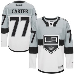 Los Angeles Kings Jeff Carter Official White Reebok Authentic Adult /Grey 2015 Stadium Series NHL Hockey Jersey