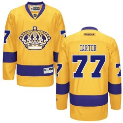 Los Angeles Kings Jeff Carter Official Gold Reebok Authentic Adult Third NHL Hockey Jersey