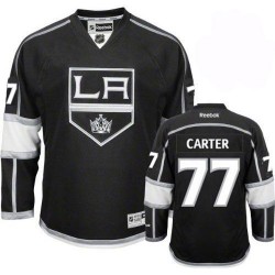 Los Angeles Kings Jeff Carter Official Black Reebok Authentic Youth Home NHL Hockey Jersey