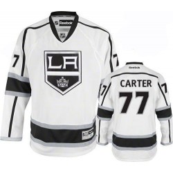 Los Angeles Kings Jeff Carter Official White Reebok Authentic Youth Away NHL Hockey Jersey