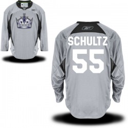 Los Angeles Kings Jeff Schultz Official Reebok Premier Adult Gray Practice Team NHL Hockey Jersey