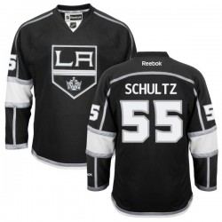 Los Angeles Kings Jeff Schultz Official Black Reebok Authentic Adult Home NHL Hockey Jersey