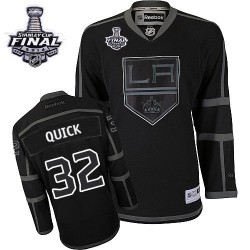 Los Angeles Kings Jonathan Quick Official Black Ice Reebok Authentic Adult 2014 Stanley Cup NHL Hockey Jersey