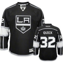 Los Angeles Kings Jonathan Quick Official Black Reebok Authentic Adult Home NHL Hockey Jersey