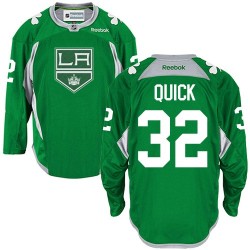 Los Angeles Kings Jonathan Quick Official Green Reebok Authentic Adult Practice NHL Hockey Jersey