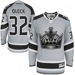 Los Angeles Kings Jonathan Quick Official Grey Reebok Authentic Adult 2014 Stadium Series NHL Hockey Jersey