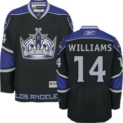 Los Angeles Kings Justin Williams Official Black Reebok Authentic Adult Third NHL Hockey Jersey