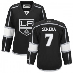 Los Angeles Kings Andrej Sekera Official Black Reebok Authentic Women's Home NHL Hockey Jersey