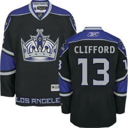 Los Angeles Kings Kyle Clifford Official Black Reebok Authentic Adult Third NHL Hockey Jersey