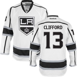 Los Angeles Kings Kyle Clifford Official White Reebok Authentic Adult Away NHL Hockey Jersey