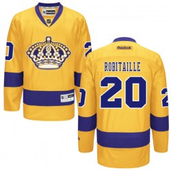 Los Angeles Kings Luc Robitaille Official Gold Reebok Premier Adult Third NHL Hockey Jersey