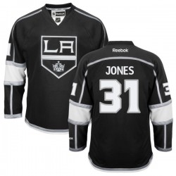 Los Angeles Kings Martin Jones Official Black Reebok Premier Adult Home NHL Hockey Jersey