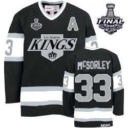 Los Angeles Kings Marty Mcsorley Official Black CCM Authentic Adult Throwback 2014 Stanley Cup NHL Hockey Jersey