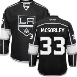 Los Angeles Kings Marty Mcsorley Official Black Reebok Authentic Adult Home NHL Hockey Jersey