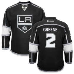 Los Angeles Kings Matt Greene Official Green Reebok Premier Adult Black Home NHL Hockey Jersey