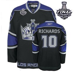 Los Angeles Kings Mike Richards Official Black Reebok Authentic Adult Third 2014 Stanley Cup NHL Hockey Jersey