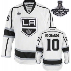 Los Angeles Kings Mike Richards Official White Reebok Authentic Adult Away 2014 Stanley Cup NHL Hockey Jersey