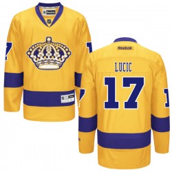 Los Angeles Kings Milan Lucic Official Gold Reebok Premier Adult Third NHL Hockey Jersey