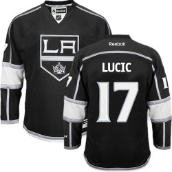 Los Angeles Kings Milan Lucic Official Black Reebok Authentic Adult Home NHL Hockey Jersey