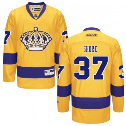 Los Angeles Kings Nick Shore Official Gold Reebok Premier Adult Alternate NHL Hockey Jersey
