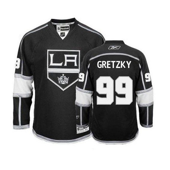 Los Angeles Kings Wayne Gretzky Official Black Reebok Authentic Adult Home  NHL Hockey Jersey S,M,L,XL,XXL,XXXL,XXXXL