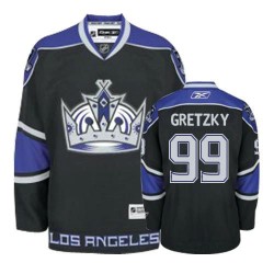 Los Angeles Kings Wayne Gretzky Official Black Reebok Authentic Adult Third NHL Hockey Jersey
