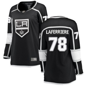 Los Angeles Kings Alex Laferriere Official Black Fanatics Branded Breakaway Women's Home NHL Hockey Jersey