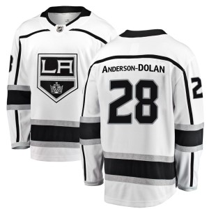 Los Angeles Kings Jaret Anderson-Dolan Official White Fanatics Branded Breakaway Adult Away NHL Hockey Jersey