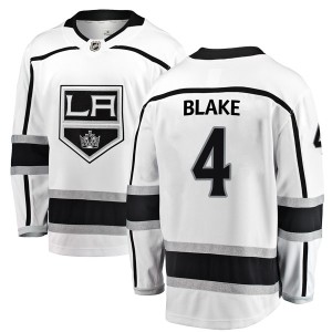 Los Angeles Kings Rob Blake Official White Fanatics Branded Breakaway Adult Away NHL Hockey Jersey