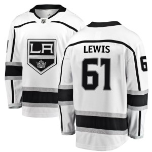 Los Angeles Kings Trevor Lewis Official White Fanatics Branded Breakaway Adult Away NHL Hockey Jersey