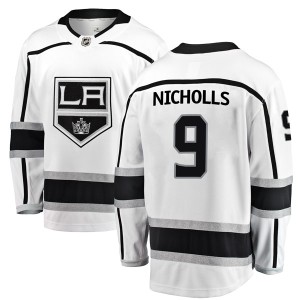 Los Angeles Kings Bernie Nicholls Official White Fanatics Branded Breakaway Adult Away NHL Hockey Jersey
