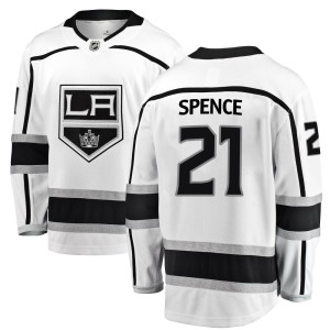 Los Angeles Kings Jordan Spence Official White Fanatics Branded Breakaway Adult Away NHL Hockey Jersey