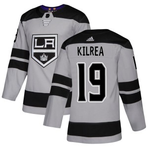 Los Angeles Kings Brian Kilrea Official Gray Adidas Authentic Adult Alternate NHL Hockey Jersey