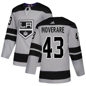 Los Angeles Kings Jacob Moverare Official Gray Adidas Authentic Adult Alternate NHL Hockey Jersey