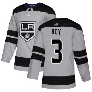 Los Angeles Kings Matt Roy Official Gray Adidas Authentic Adult Alternate NHL Hockey Jersey