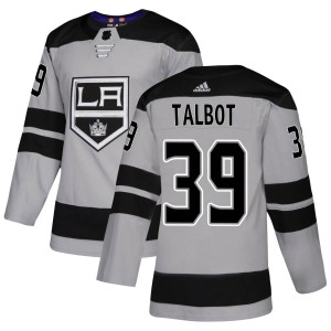 Los Angeles Kings Cam Talbot Official Gray Adidas Authentic Adult Alternate NHL Hockey Jersey