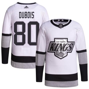 Los Angeles Kings Pierre-Luc Dubois Official White Adidas Authentic Youth 2021/22 Alternate Primegreen Pro Player NHL Hockey Jersey