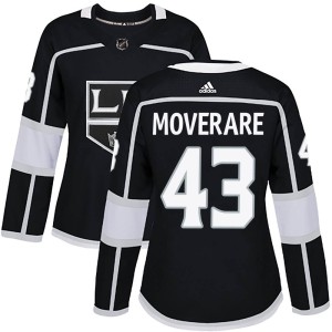 Los Angeles Kings Jacob Moverare Official Black Adidas Authentic Women's Home NHL Hockey Jersey